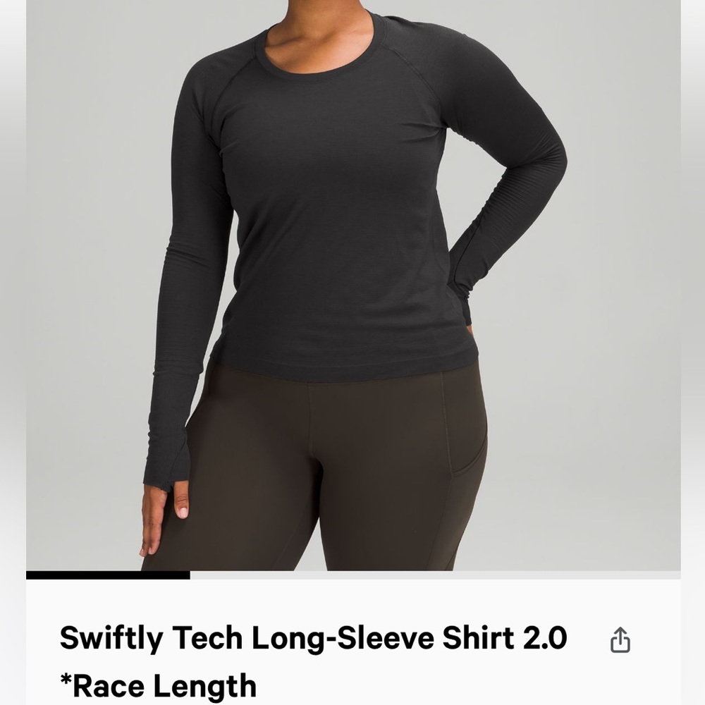 Lululemon Swiftly Tech Race Length Long sleeve